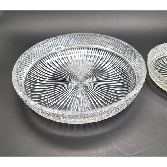 Libbey Glass Bowls American Brilliant Serving Accent Handle Chip Dip JY1 - Picture 6 of 10